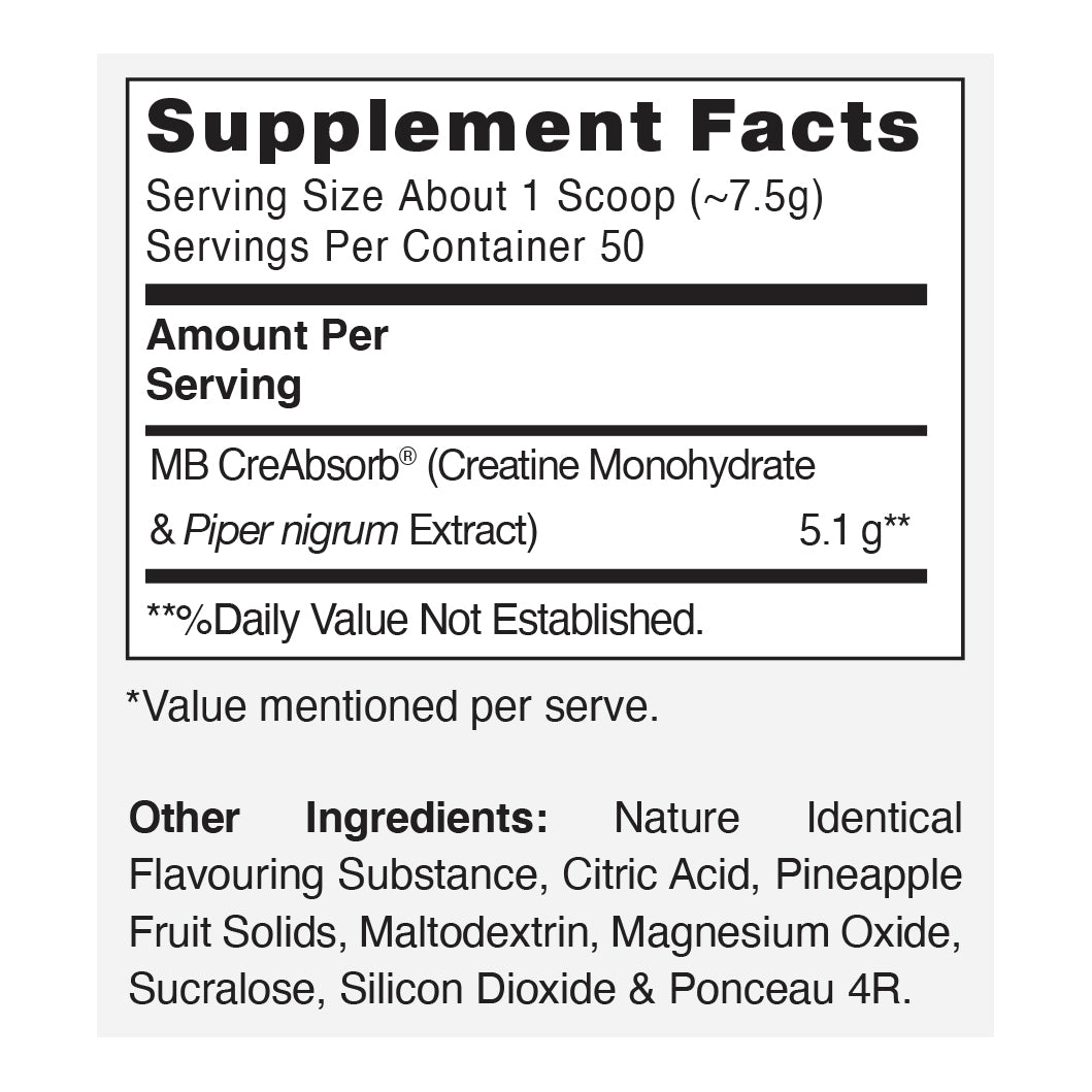 MuscleBlaze Creatine Monohydrate CreAMP