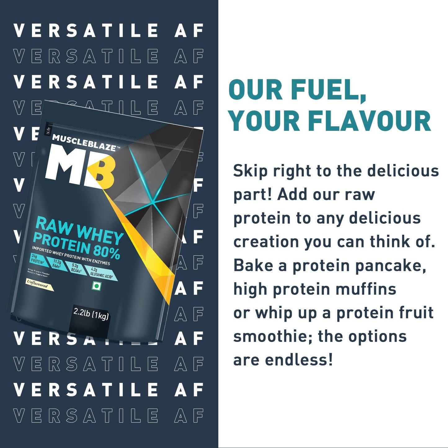 MuscleBlaze Raw Whey Protein 80%