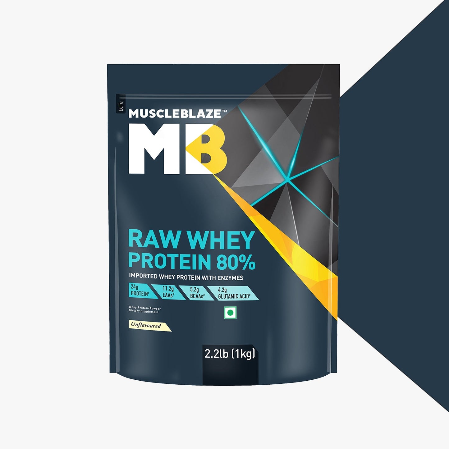 MuscleBlaze Raw Whey Protein 80%