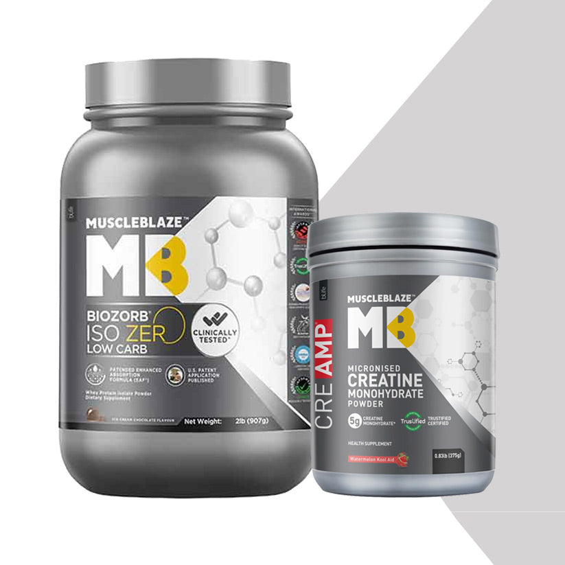 Biozorb Iso-Zero 2 lb Ice Cream Chocolate with Creatine CreAMP Watermelon Kool Aid